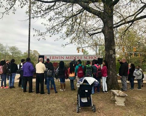 FPofAmerica's tweet photo. With the help of local youth pastors, Erwin Middle School's FP club relaunched this school year. It's the first Christian club that has been offered at the school in at least 10 years! God is so good! #studentsreachstudents #thereishope #firstpriorityal https://t.co/z6GXeA02px