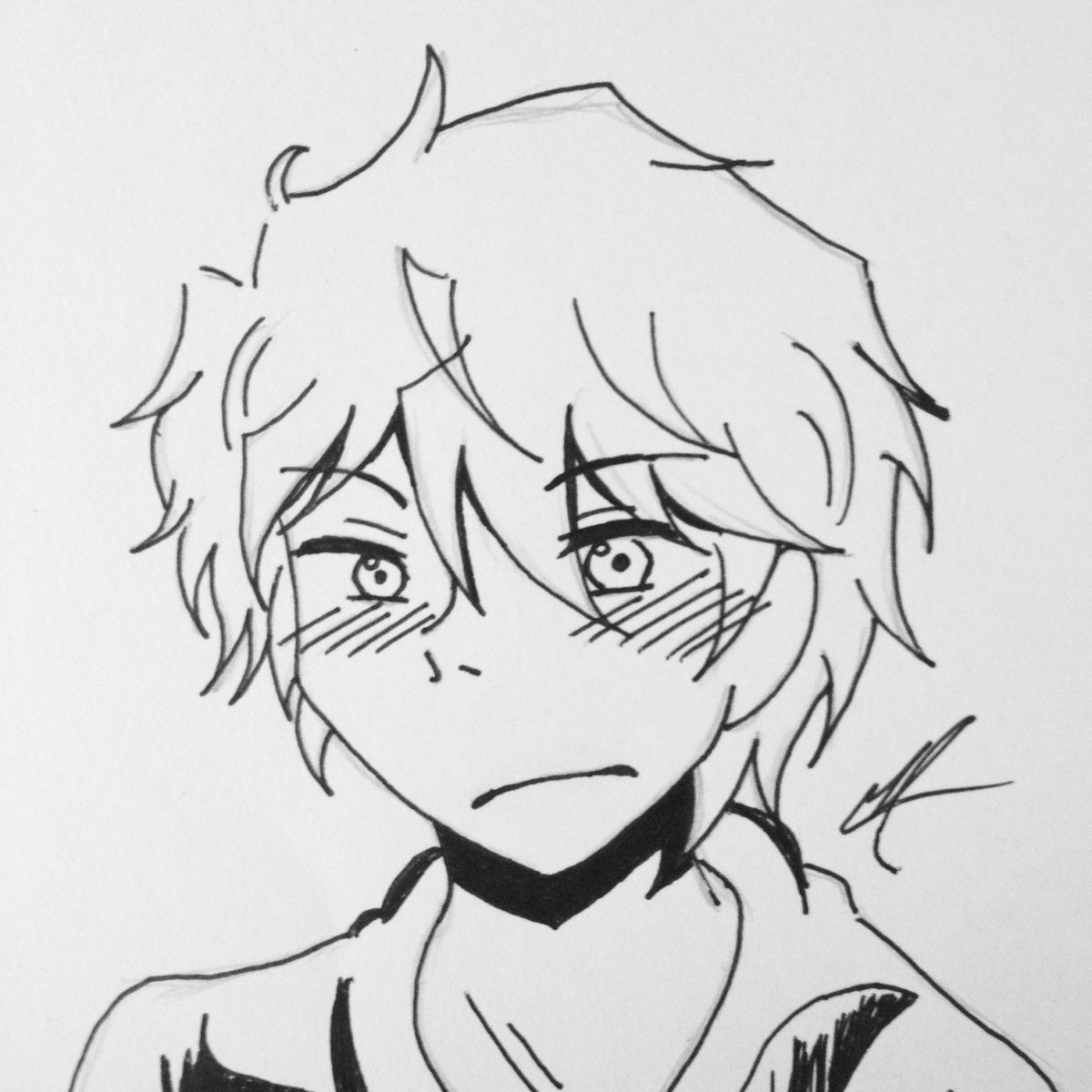 Old lazy Shizuo ink art
#ShizuoHeiwajima #AnimeInkArt