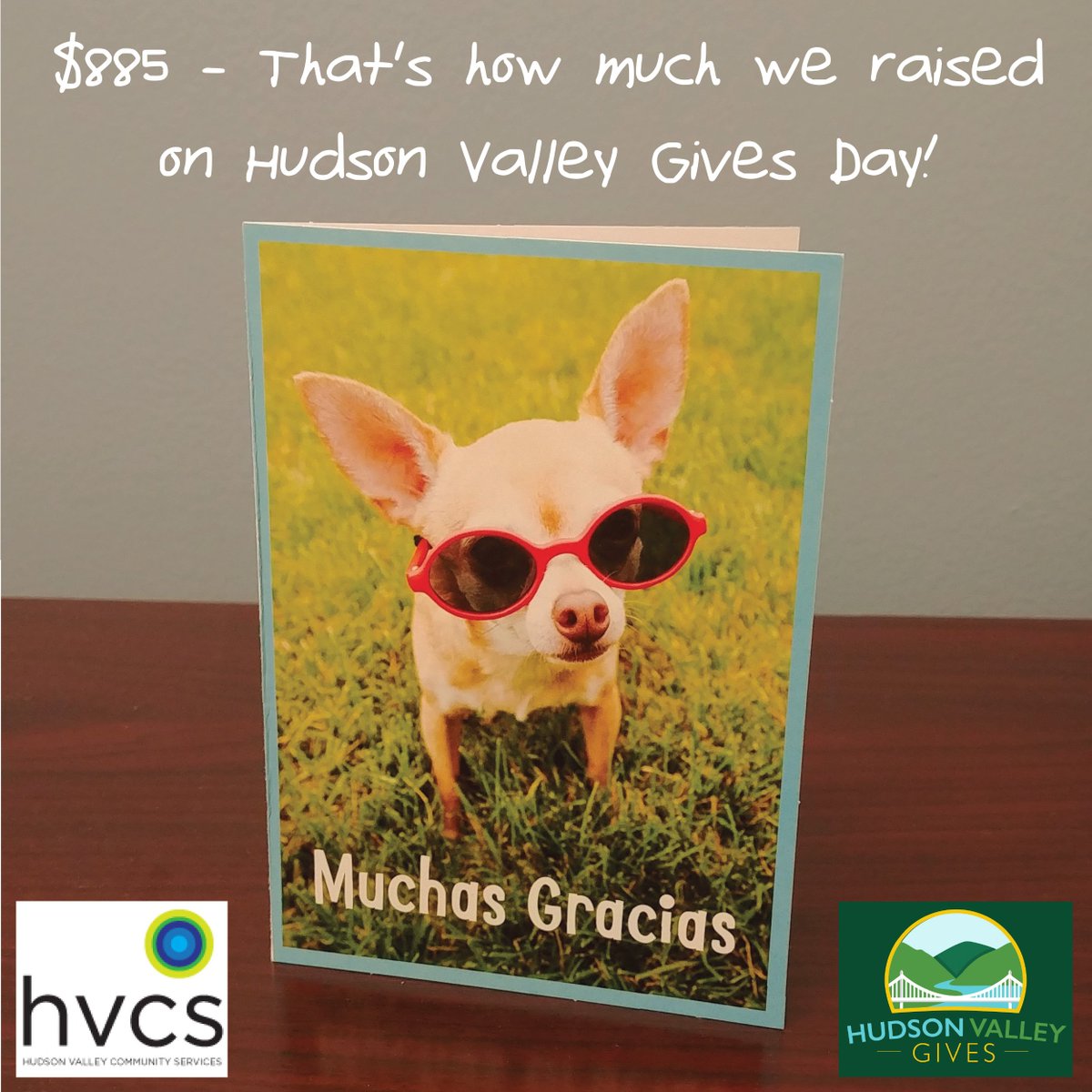 Thanks again to all those who helped us raise $885 in yesterday's #HVGives! Yes to more resources for people living with chronic illnesses.
