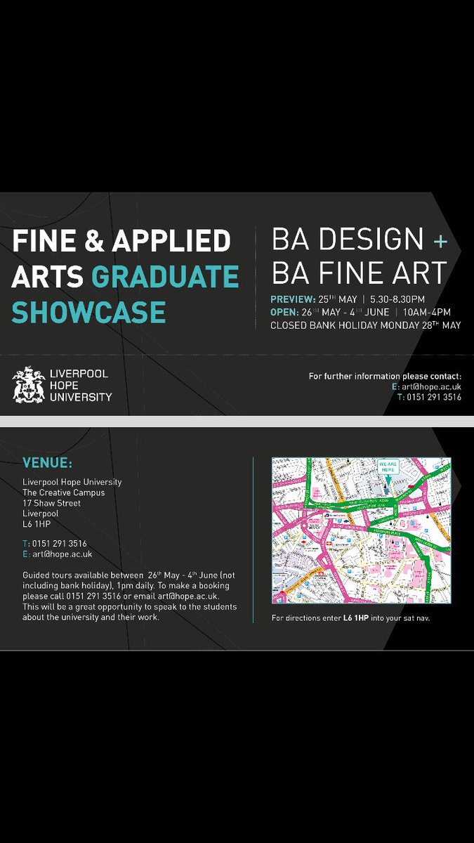 XXIXLHU's tweet photo. Fine Art and Design Degree Show, Hope University Liverpool https://t.co/UfdI7IXstr