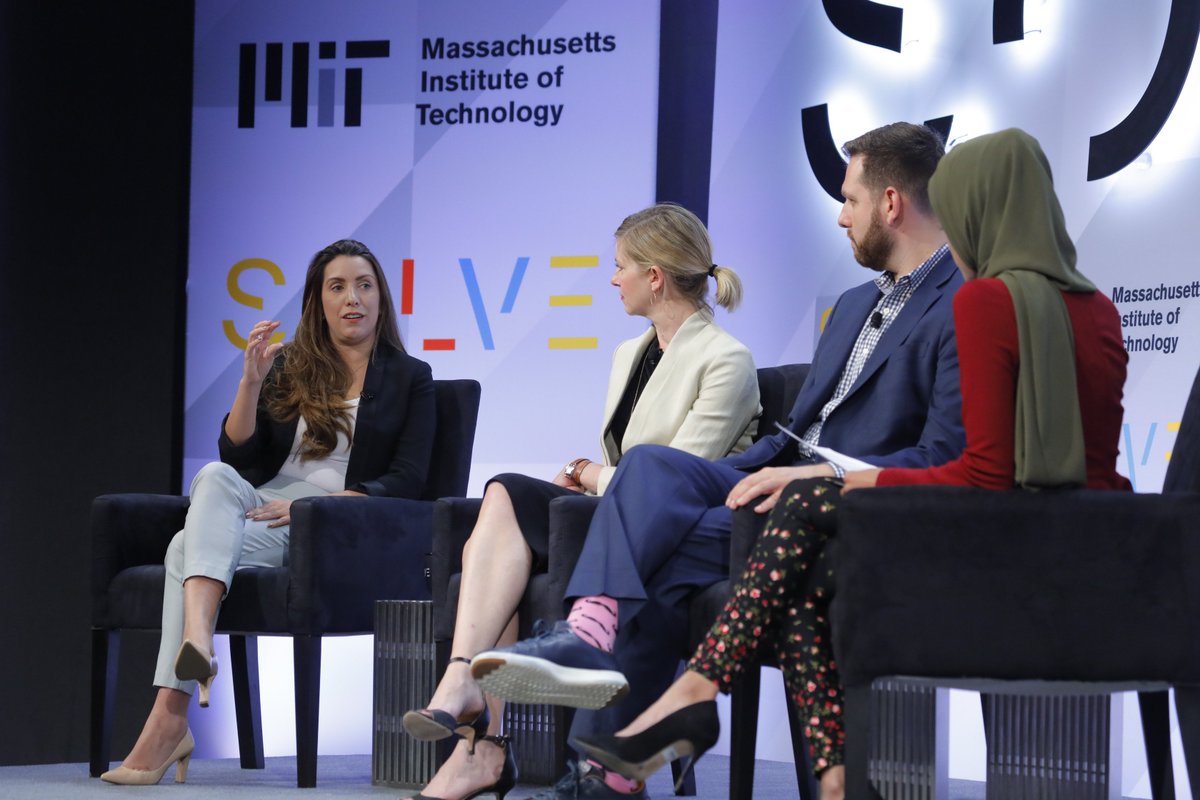 Did you miss @TaheraTV sitting down with Virginia Tenpenny from <a href="/Starbucks/">Starbucks</a>, Denise Williams from <a href="/FN_TechCouncil/">First Nations Technology Council</a>, and Iyah Romm from <a href="/CityBlockHealth/">Cityblock Health</a>?
Head over to solve.mit.edu to see them and our whole plenary on connecting humanity through technology. #SolveAtMIT