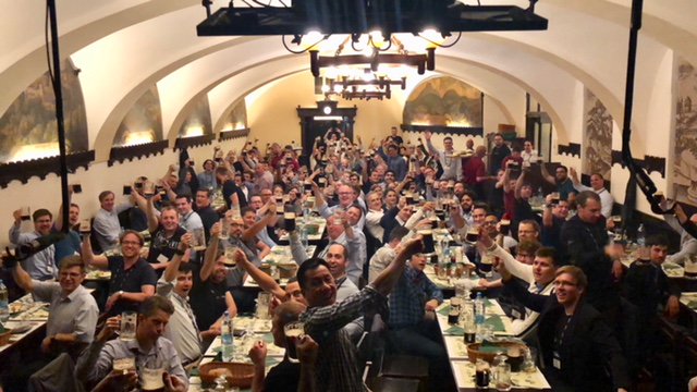 SplunkPartners's tweet photo. #TBT to #SplunkPTS last week with our #SplunkPartners in Prague – Na zdraví (that’s cheers in Czech) to an amazing week! https://t.co/F12c0yEQUL