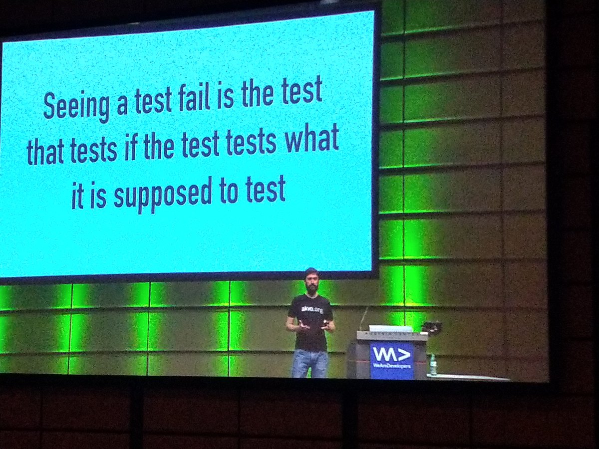 __soey__'s tweet photo. My personal "quote of the day" :D #WeAreDevs #testtests https://t.co/ZgcH5N8mEX