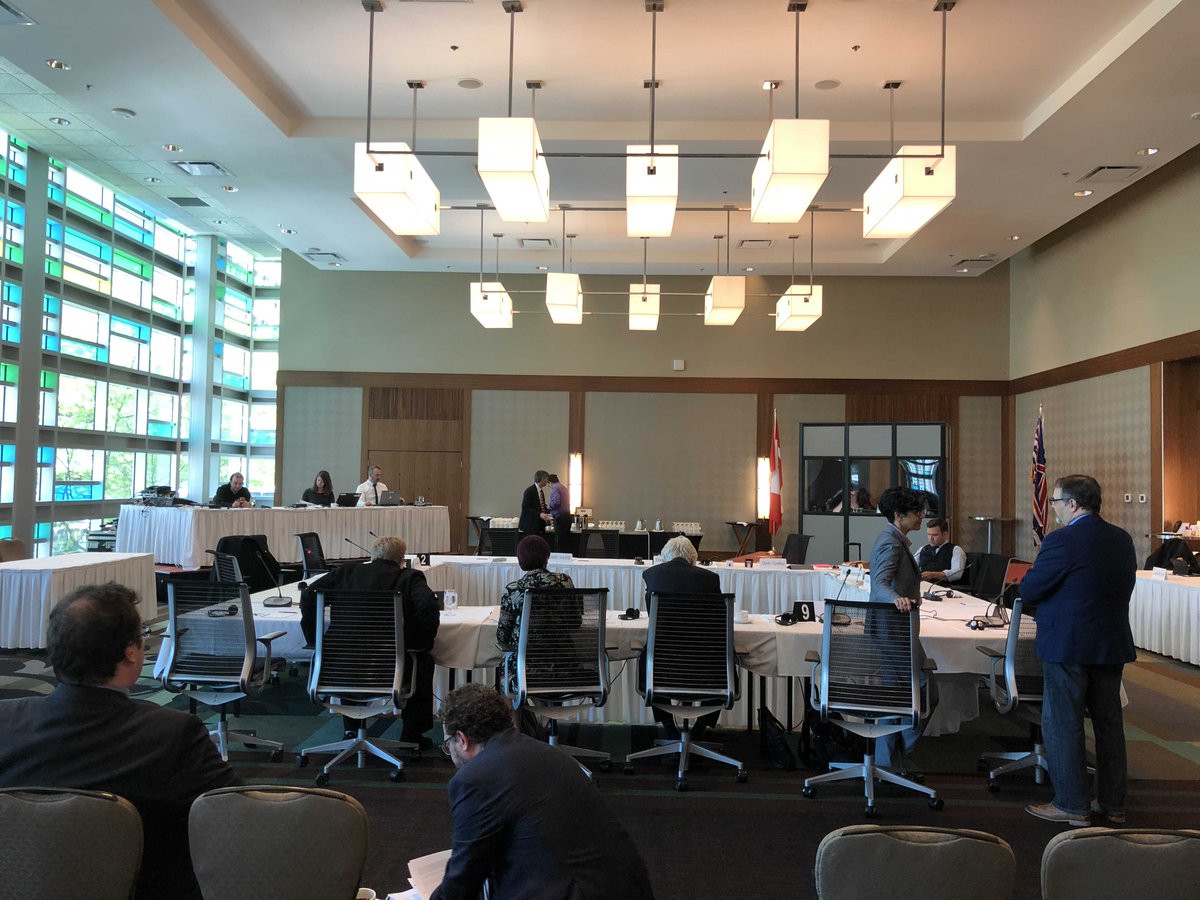 Getting ready to speak as a witness on behalf of <a href="/ubc/">University of British Columbia</a> and <a href="/ubclibrary/">UBC Library</a> at Canadian #copyright review hearing last week in Vancouver. In the audience: others from <a href="/ubc/">University of British Columbia</a> who also participated. Photo courtesy of staff, Parliament's House Committee on Industry, Science &amp; Technology.