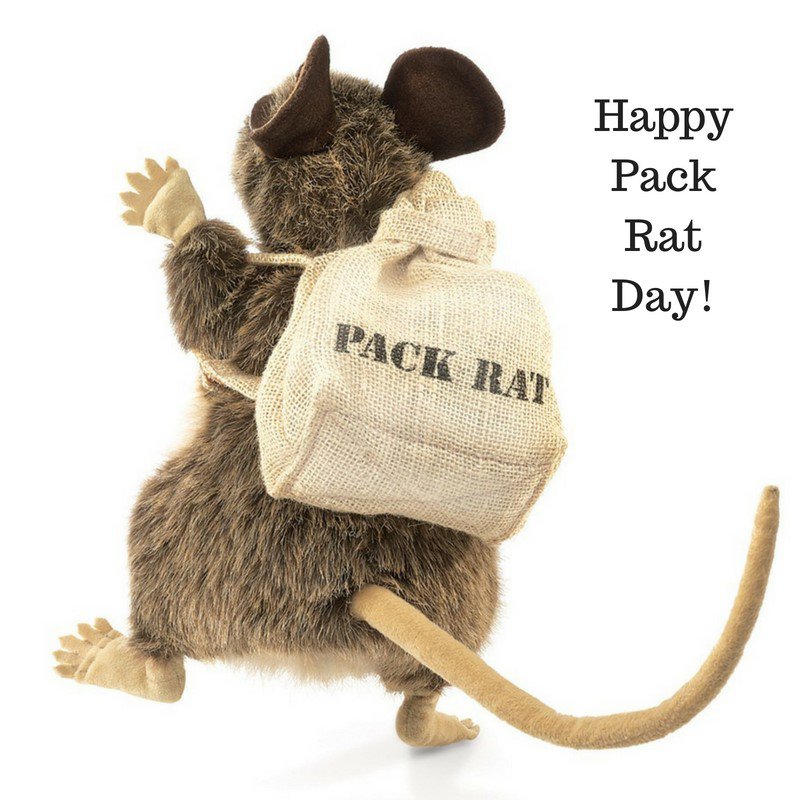 DivaMarkham's tweet image. Don't run away from your pack rat tendencies! #packratday #decluttertoday