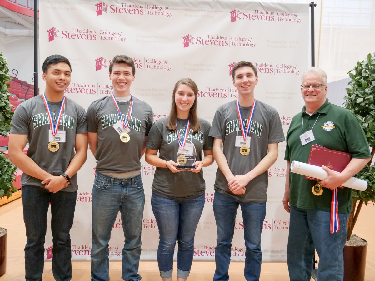 ThaddeusStevens's tweet photo. Congratulations to @CCIU_24 @Bishop_Shanahan, @NEIU19 @ValleyViewSD, & @DCIU @GarnetValleyHS for participating and winning the "Safety Related" award @PADeptofEd @PAstemcomp: https://t.co/AillTaAbj4 #GovSTEM18 #STEMinPA https://t.co/kTRYdw3Lk0