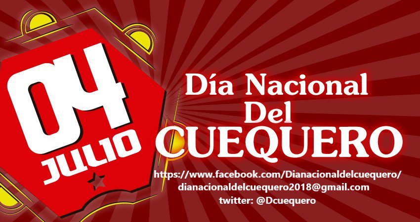 DCuequero's tweet photo. Síguenos, infórmate y comparte #dianacionaldelcuequero https://t.co/RNL4aVVGJs