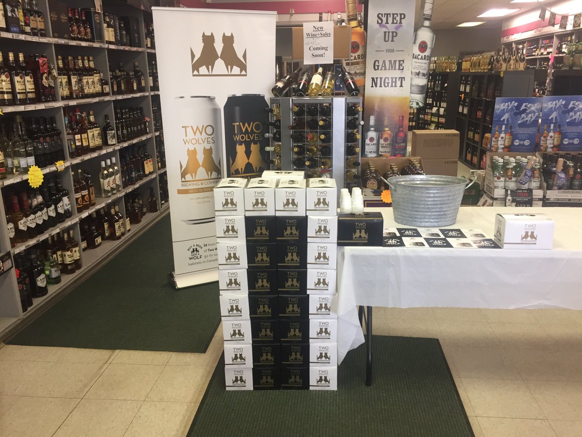 twowolvesbeer's tweet photo. We are at Sam's Customer Appreciation BBQ! So come on down, FREE samplings of our Arctic Blonde Ale + Great Plains Brown Ale - paired with Sam's BBQ grilling assortment 3-7PM, TODAY and TOMORROW! 9271 50 St NW, EDMONTON #samsliquorstore #twowolvesbeer https://t.co/5nPjcMz0vf