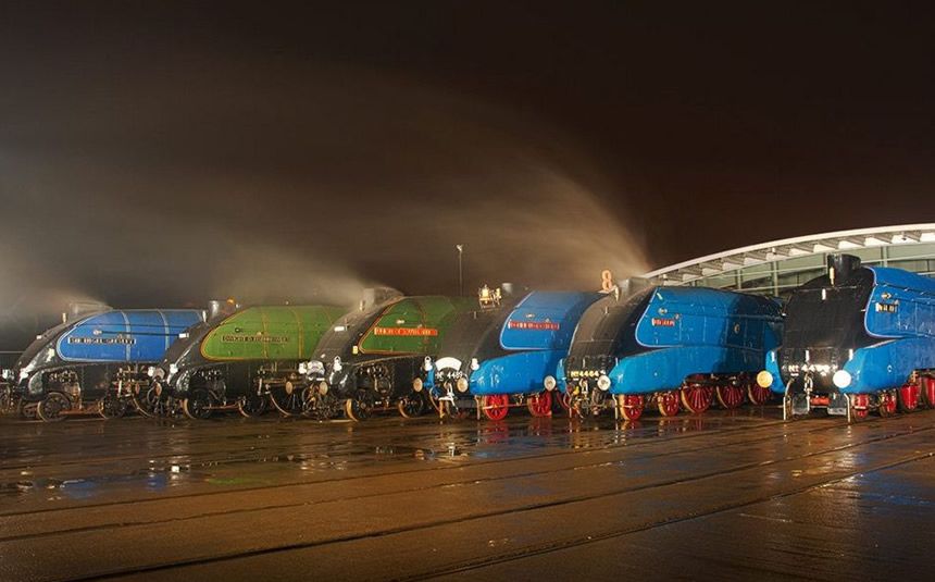 Safetyconundrum's tweet photo. With the sad news that #LNER will replace the huge cock up created by #VirginTrains and #Stagecoach known as #virgintrainsEC. The good news is the we will see these state of the art #nuclear powered #A4Pacifics  on the rails from 2019. https://t.co/1cjeIiNfSP