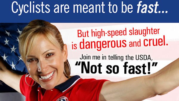 animaloutlook's tweet photo. Olympian @DotsieBausch chats with @Vegan_Magazine on training, protein & her work with us to end the high-speed slaughter of pigs. #NotSoFastUSDA: https://t.co/Gznvl3Ujc4 https://t.co/UXKs16smZd