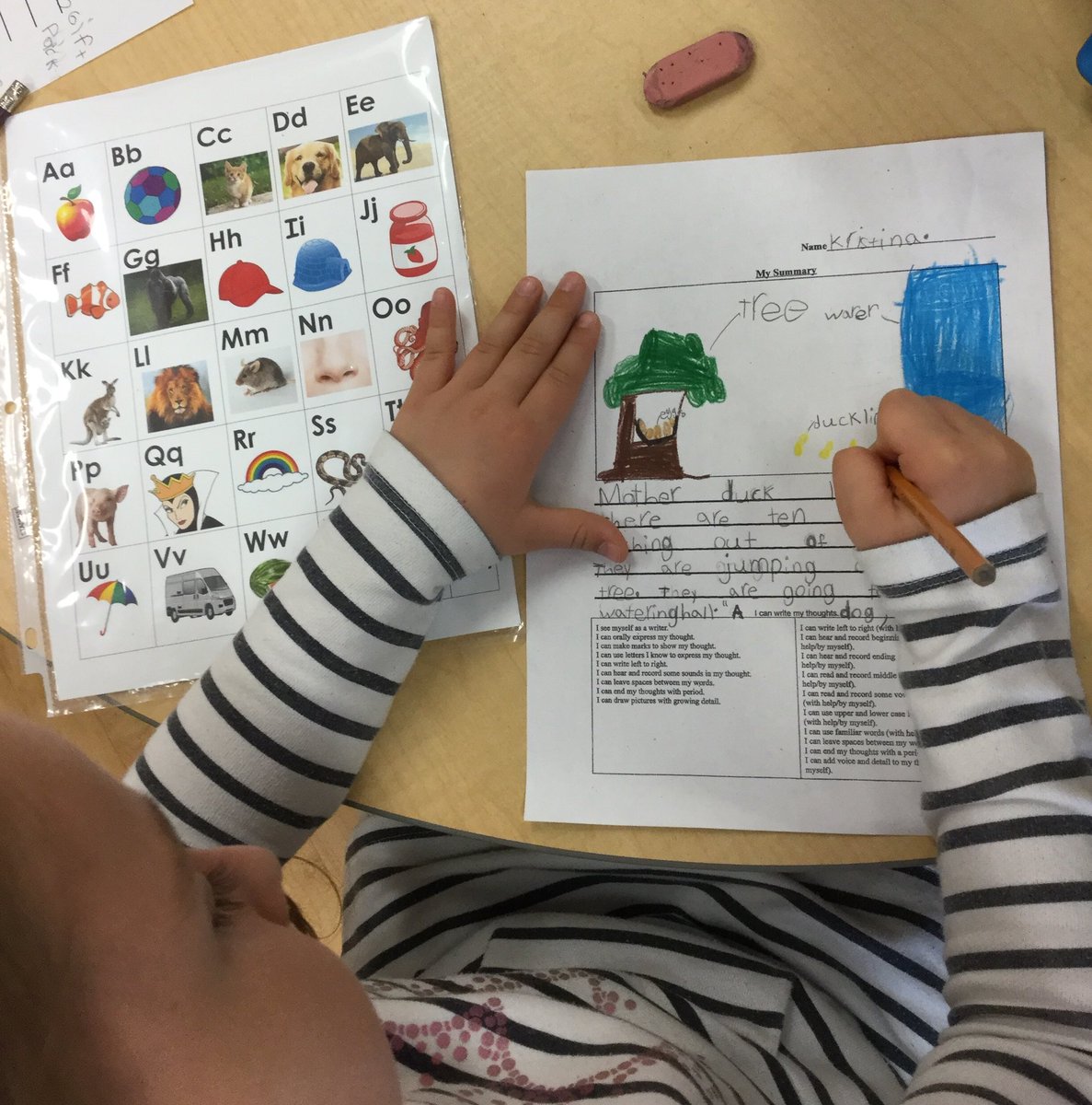 Kidsinwonder1's tweet image. We continue to enjoy writing using the various resources in our room. Providing our Ss with choice in their writing has motivated them to initiate this task independently. #makinglists #invitations #writingletters #surveys