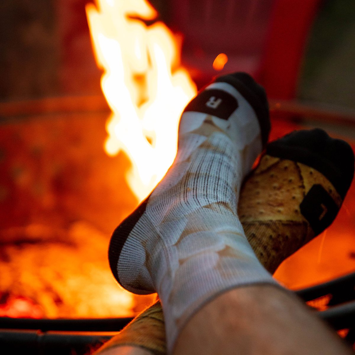 NEW RELEASE! Pick up a pair of S'mores socks for $9.99 for a limited time! Get yours now at HoopSwagg.com!