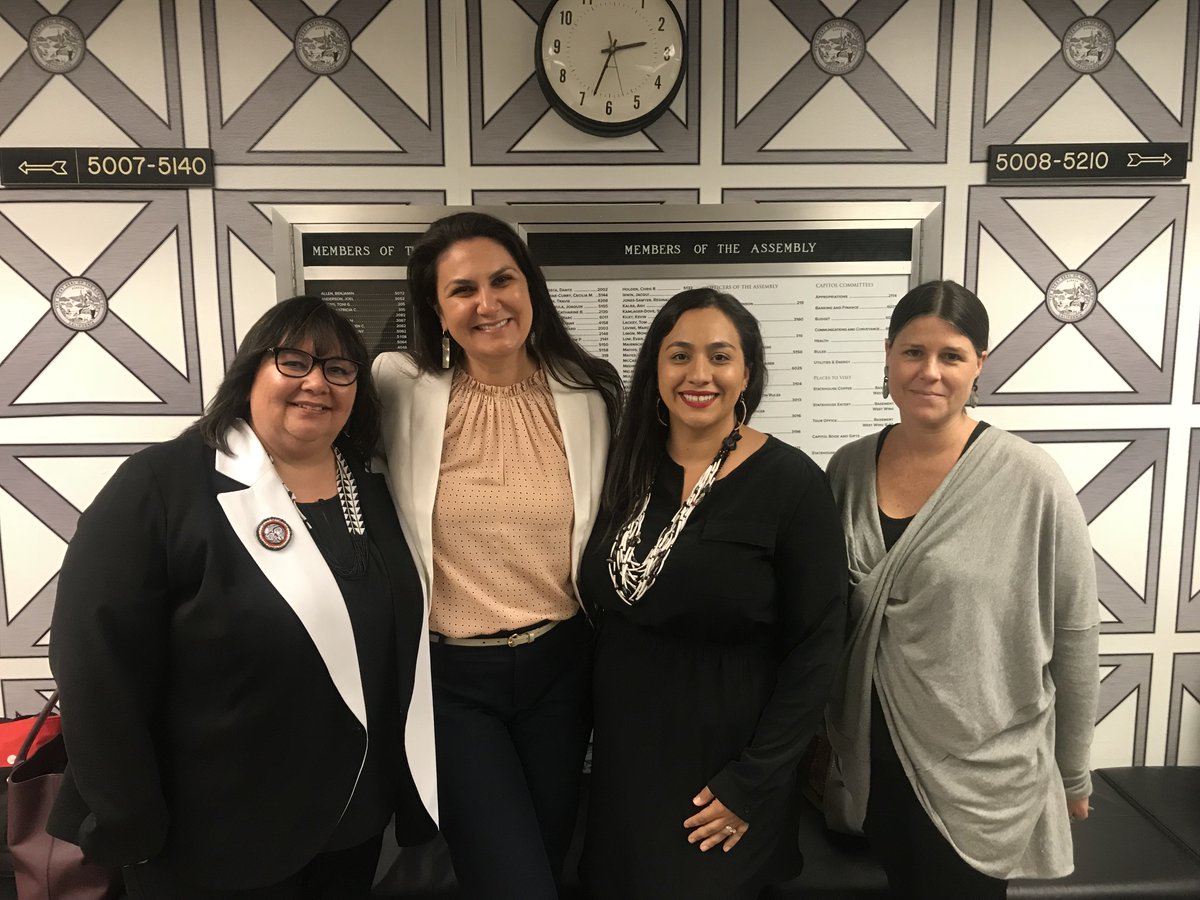 CCUIH_CA's tweet photo. Today is our Urban Indian Health Day at the Capitol, where CCUIH policy leaders Jyl Marden and Virginia Hedrick, along with CEOs of @SacNAHC and @IHCSanJose Sonya Tetnowski and Britta Guerrero, have been meeting with state representatives on Urban Indian Health priorities! #UIHPs https://t.co/V6ZUUf0BsG