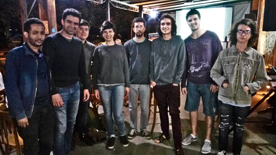 ReconNeCT_USP's tweet photo. Our group at Pint of Science São Carlos - @icmc_usp. https://t.co/FukHXrQIIy