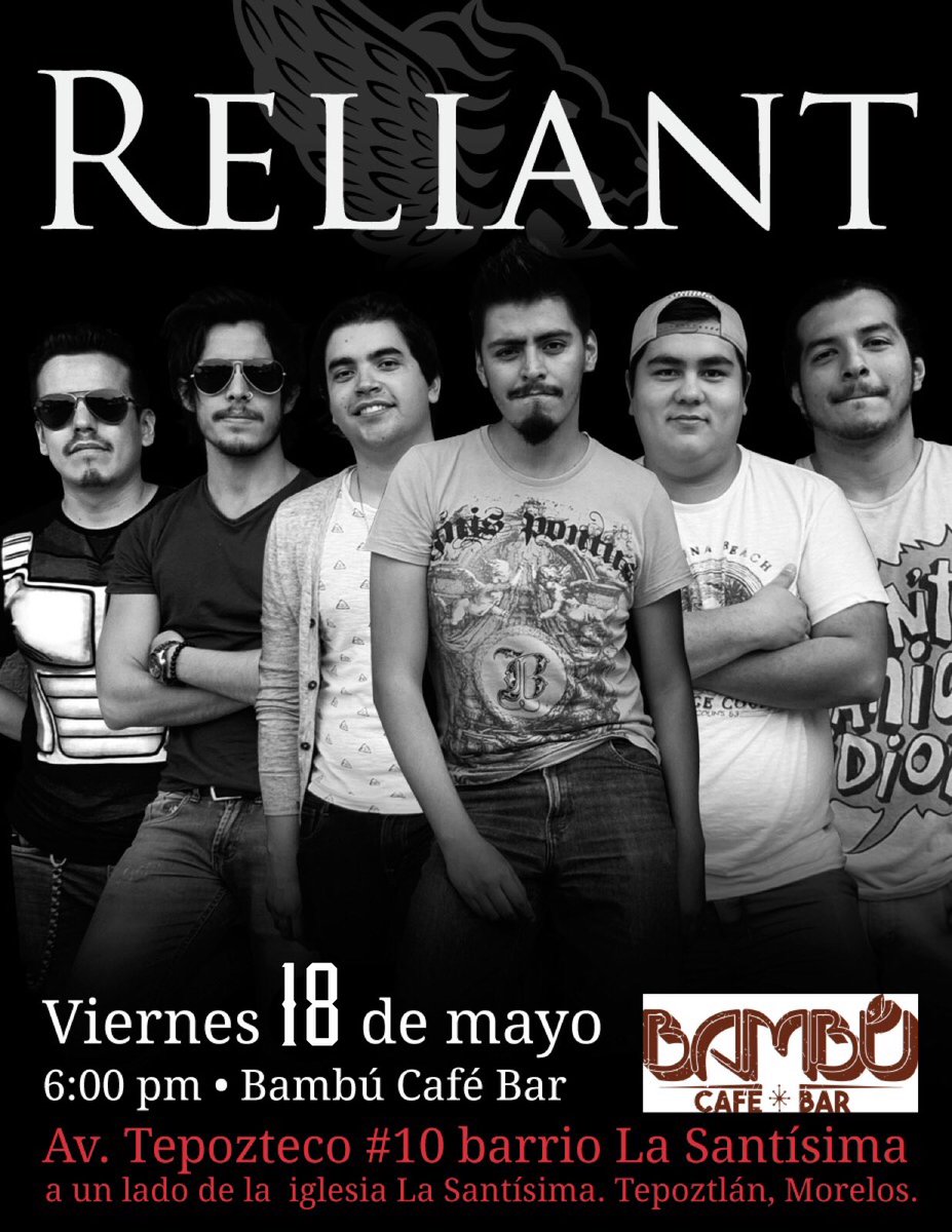 ReliantMx's tweet photo. Mañana viernes en pueblo mágico #Tepoztlán #Morelos #liveRock. https://t.co/syHBf9GAI7