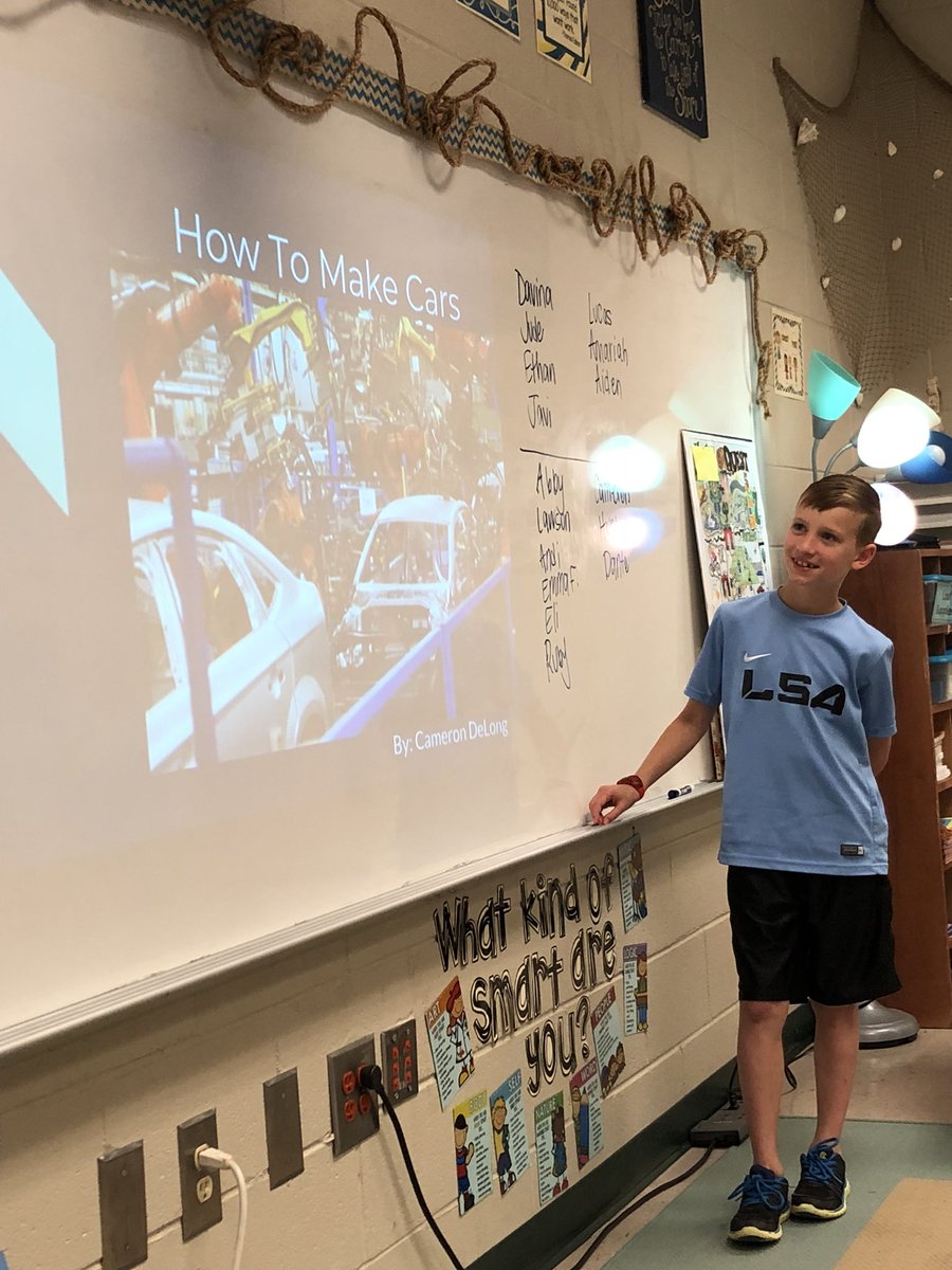 MrsHunterCMCSI's tweet photo. So many genius hour projects shared today!  What a way to end a school year!  @CMCSIWarriors https://t.co/JlWuco67T3