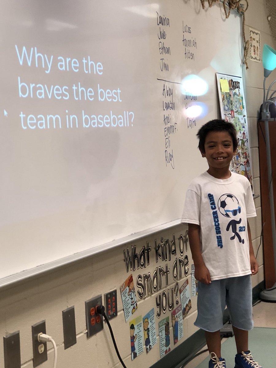 MrsHunterCMCSI's tweet photo. So many genius hour projects shared today!  What a way to end a school year!  @CMCSIWarriors https://t.co/JlWuco67T3