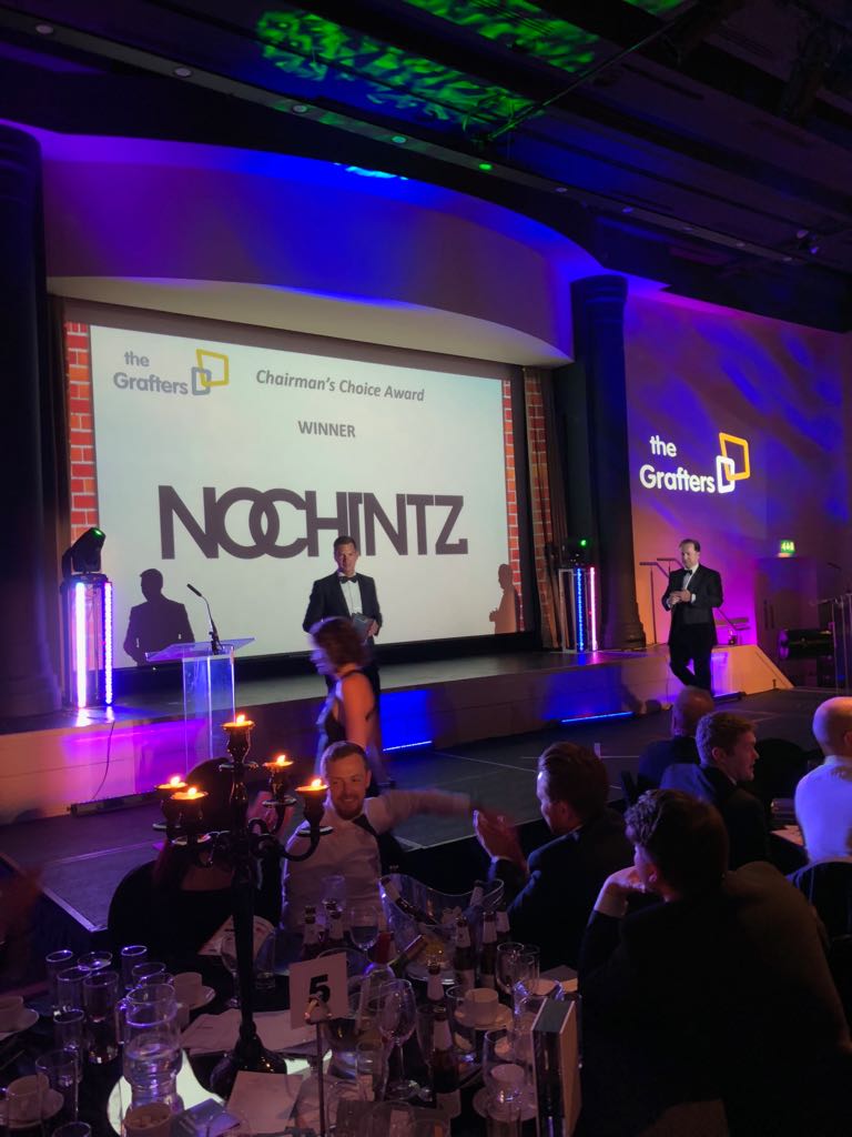 The Chairman's Choice Award goes to... <a href="/nochintz/">NoChintz</a> ! Congratulations to you, and what a great way to round off the night at @theGrafters 😀👏 #congratulations #awards #winner #celebrate