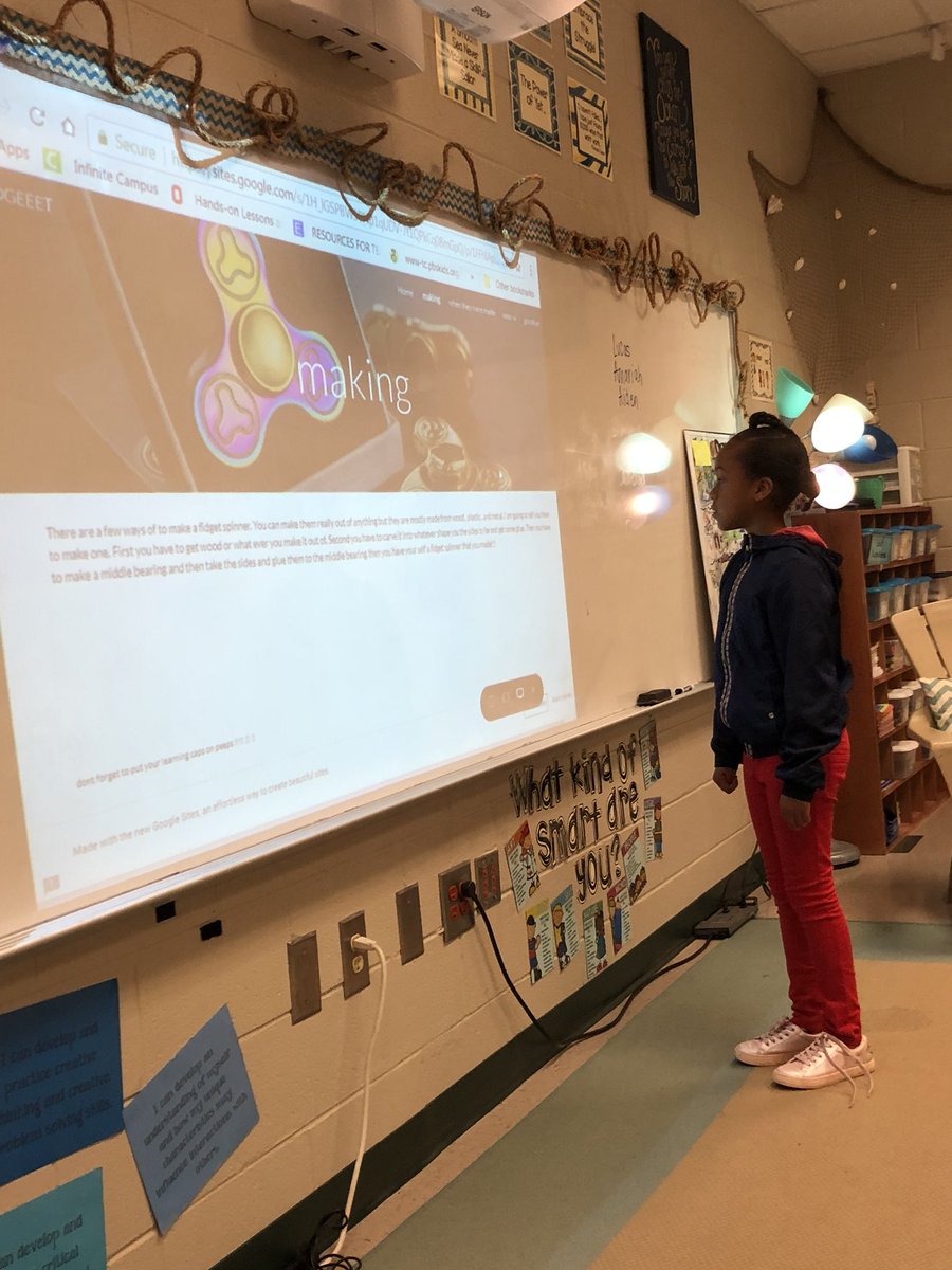 MrsHunterCMCSI's tweet photo. So many genius hour projects shared today!  What a way to end a school year!  @CMCSIWarriors https://t.co/yL5GHhqiCu