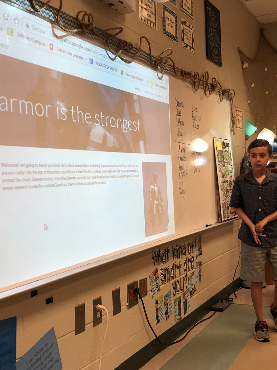 MrsHunterCMCSI's tweet photo. So many genius hour projects shared today!  What a way to end a school year!  @CMCSIWarriors https://t.co/C2WcYe6RDH