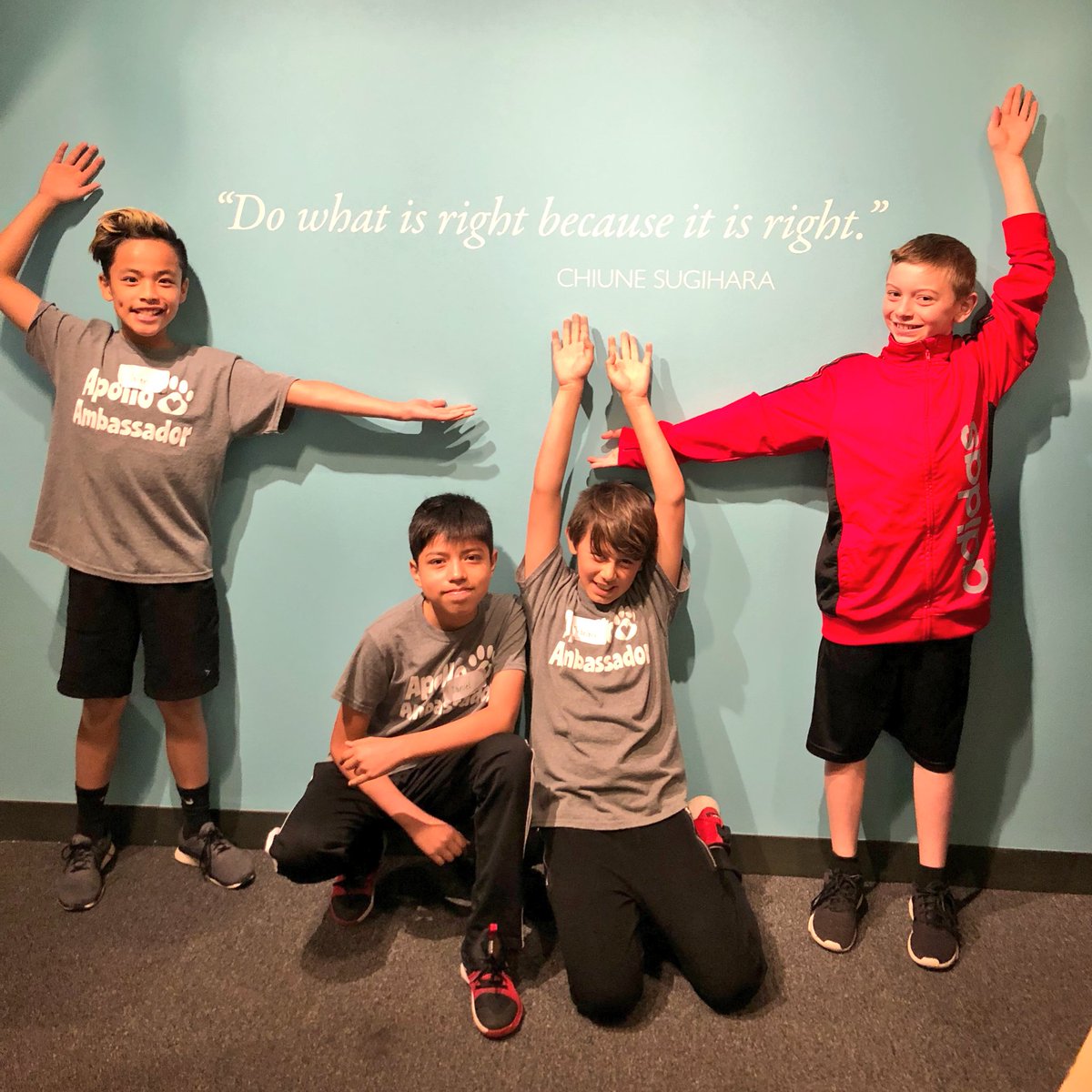 _MsClancy's tweet photo. What an amazing field trip for our #apolloambassadors! We are so proud of this group of #upstanders who spent the day learning how to #takeastand for what they believe in! Thanks @ihmec for an awesome day! https://t.co/0NDueZoAaS