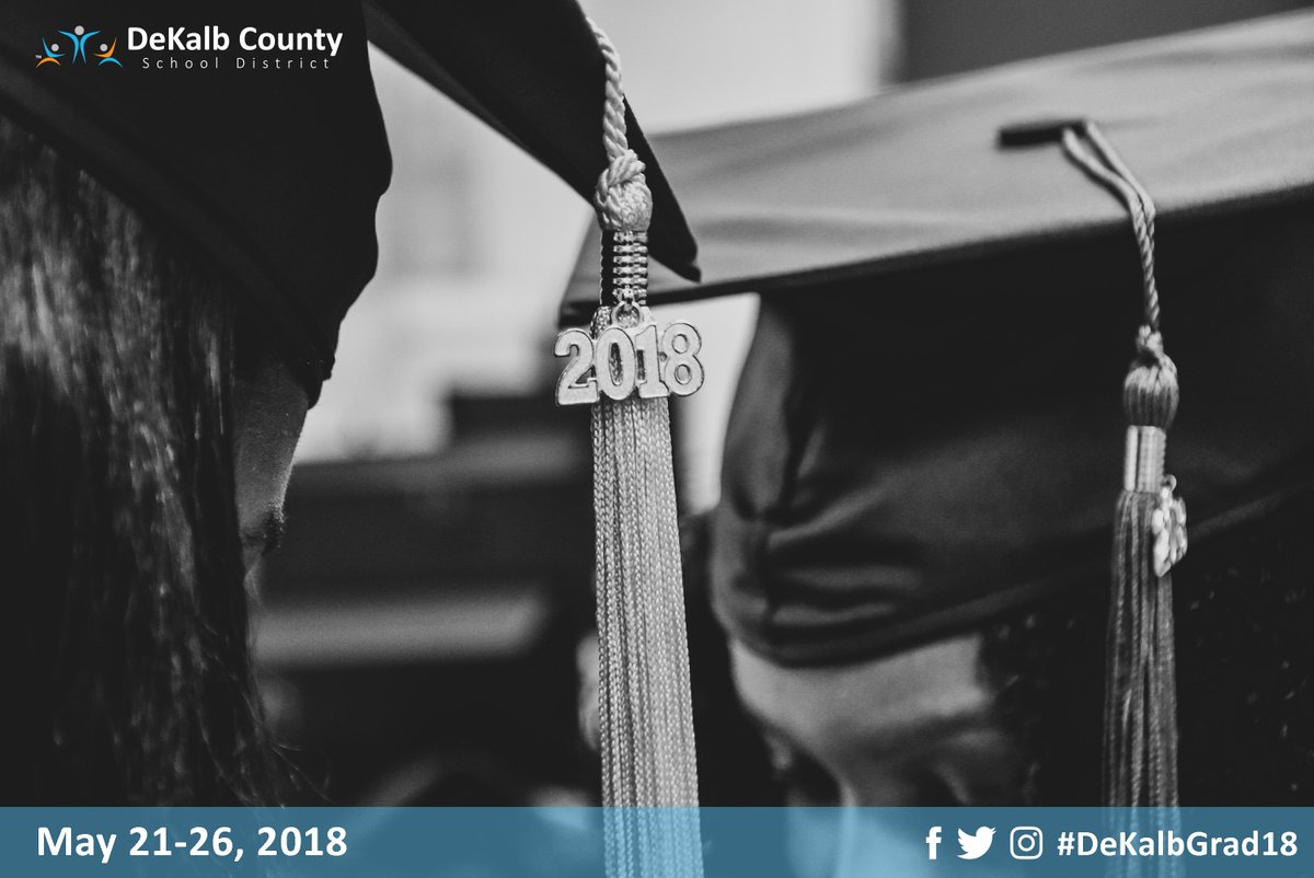 DeKalbSchools's tweet photo. Attending a DeKalb County School District graduation at @GWCC_ATL? Share your moments with us using #DeKalbGrad18. View ceremony information and FAQs on our website - https://t.co/74hlCOvcWp https://t.co/88DDBS5ElN