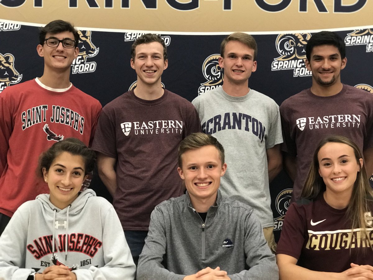 SpringFordASD's tweet photo. Seven senior track/cross country athletes will continue their athletic and academic careers next year, congrats! #springfordproud @saintjosephs @EasternU @univofscranton @monmouthu @CofC https://t.co/dzYmNlQQvD