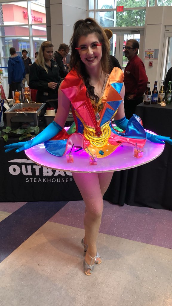 Attractions's tweet photo. LED hors d'oeuvres table girls at the #IconOrlandoVIP party. https://t.co/Cs4pWBE5yf