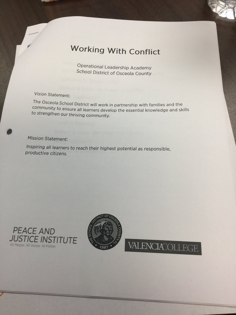 Our Operational Leadership Academy is completing their final course for the year: Working With Conflict!  Congratulations to this inaugural group for tackling relevant, challenging issues as current and emerging leaders!  We will see you in the new school year!  #SDOCgoodtogreat