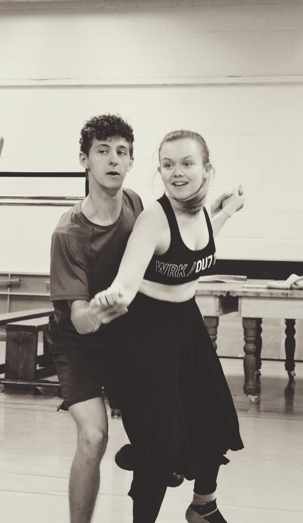 rebeccadlacey's tweet photo. A day of jitterbugging with my gorgeous partner @georgfairclough ❤️
@TrinityLabanMT 
#BettyBlueEyes #TrinityLabanMT #musicaltheatre https://t.co/fLyRWvrSLQ