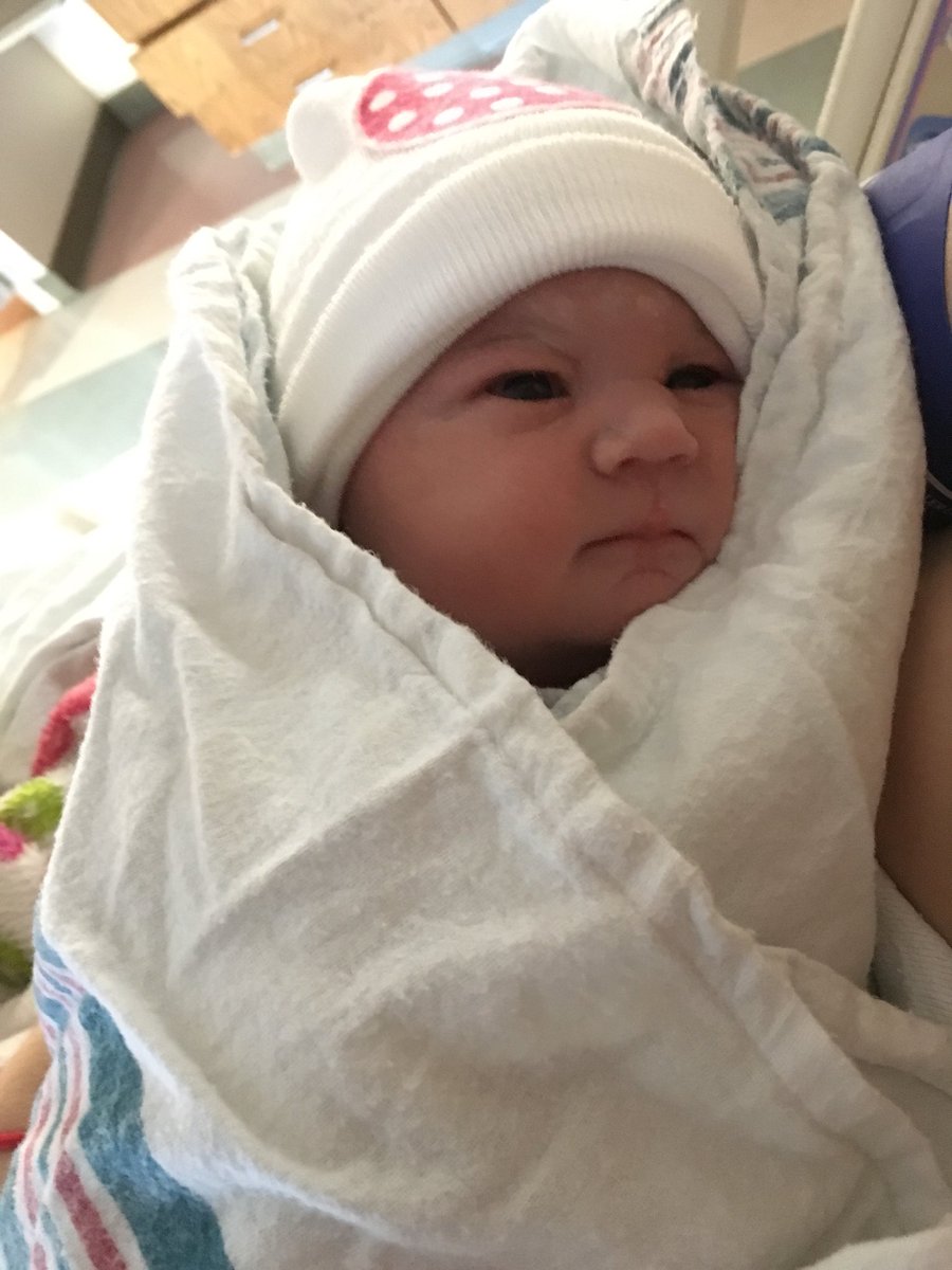 tysix6's tweet photo. The much anticipated, the highly discussed, the pain in my keister, she is finally here. A very healthy Savannah Anita. https://t.co/MExz48bzy0