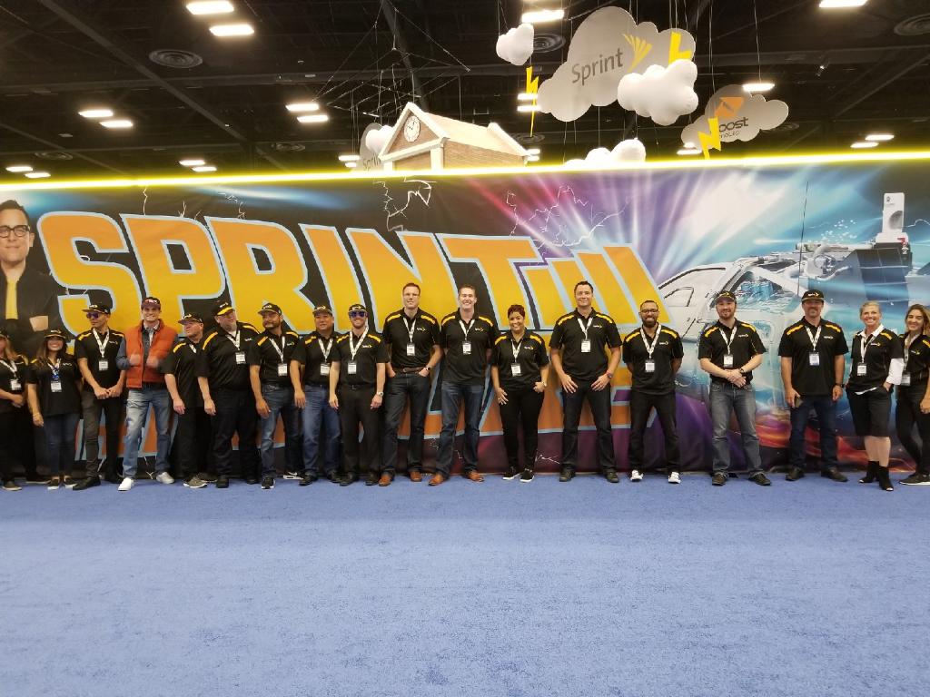 .@Sprint and @BoostMobile were on the ground this week at <a href="/BestBuy/">Best Buy</a> Achievers 2018 showing top blue shirts the power of @Sprint’s upcoming #5G network!