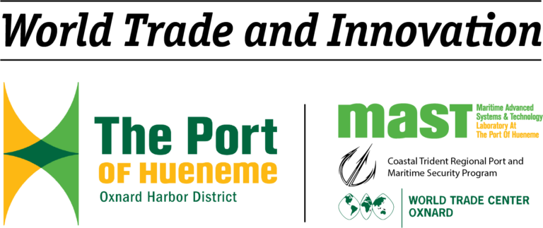 portofhueneme's tweet photo. Only a few more days until our #MAST2018 event, World Trade &amp; Innovation. Check out highlights from last year: https://t.co/GVHh1oVhEa and register today at https://t.co/l1tdcYKK1c! Many thanks to our sponsors! https://t.co/H2Vfeid6r0