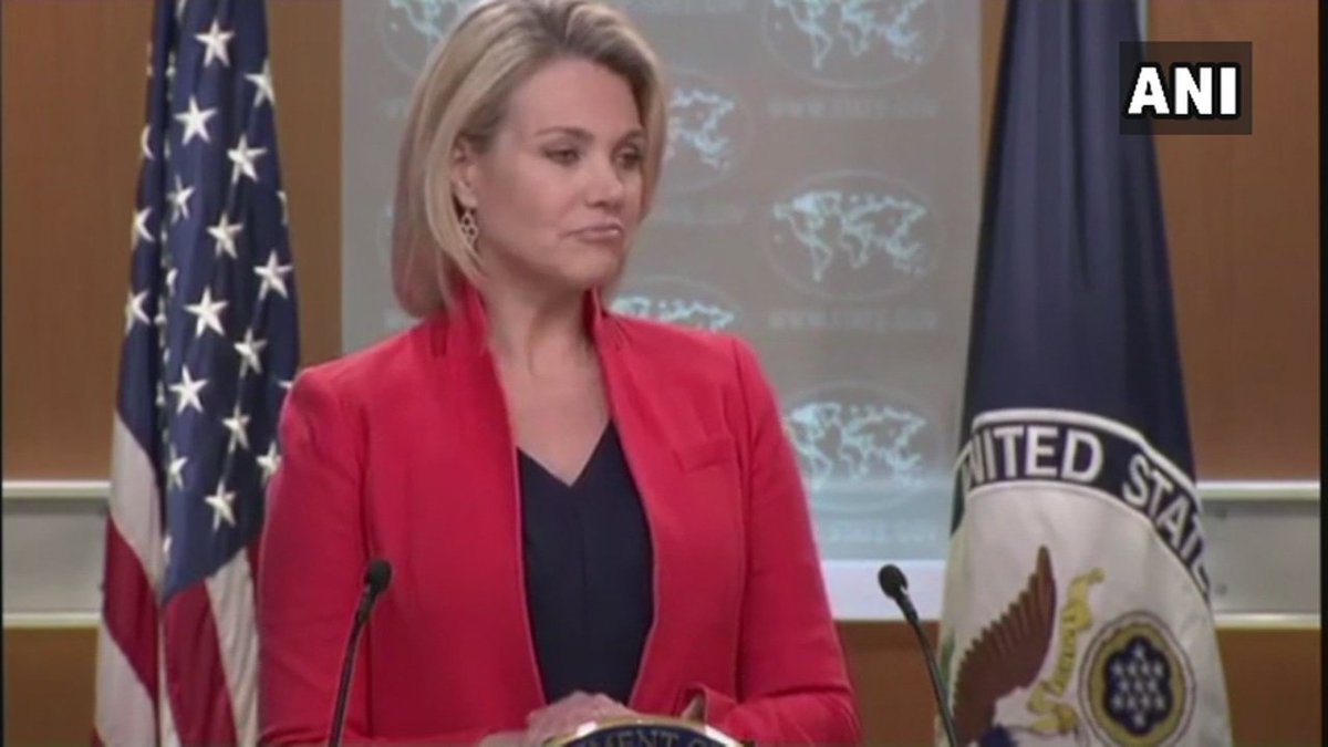 We have a reward on him, for his arrest: Heather Nauert, spokesperson, US S...