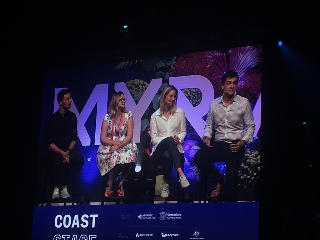 ann_schoefer's tweet photo. Talent is still a pain point for the local startup ecosystem. Australian universities are educating the entrepreneurs of the future but we need to bring in the executives with growth experiences. Great panel @alexmccauley about the results of the #policyhack2018 at #Myriad2018 https://t.co/KzbUxpP88S