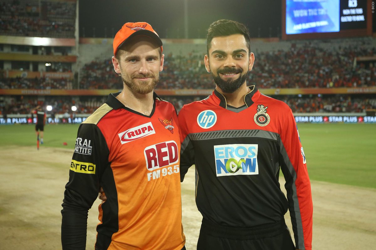 The_Final_Print's tweet photo. Tim Southee's Royal Challengers Bangalore have beaten Kane Williamson's Sunrises Hyderabad by 14 runs in another nail-biter in the #2018IPL. Kane Williamson getting 81 runs off 42 balls. #IPL #RCBvSRH https://t.co/7xYPmWshUF