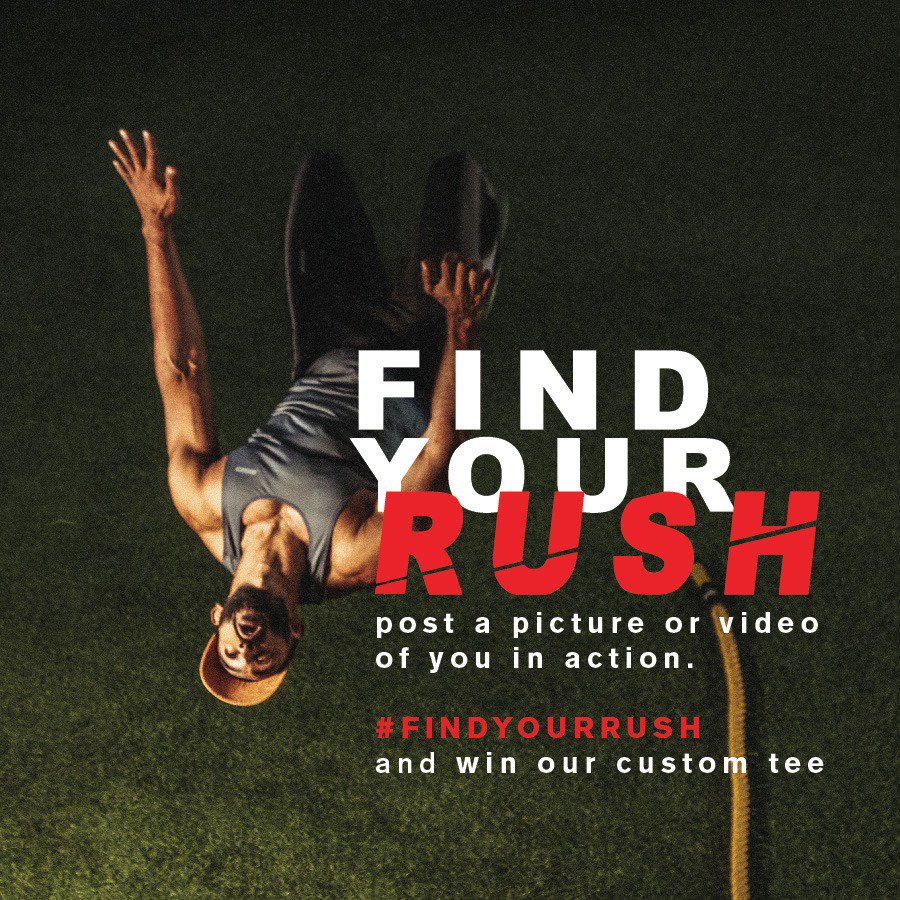 2GoActivewear's tweet photo. Climb. Run. Jump. Leap. Dive. Flip. Twerk.
Keep moving. Post a picture or video of yourself doing a sport or activity you love. Tag @2goactivewear, and hashtag #findyourrush; you could just win our custom tee. https://t.co/IxDHjSWBrN