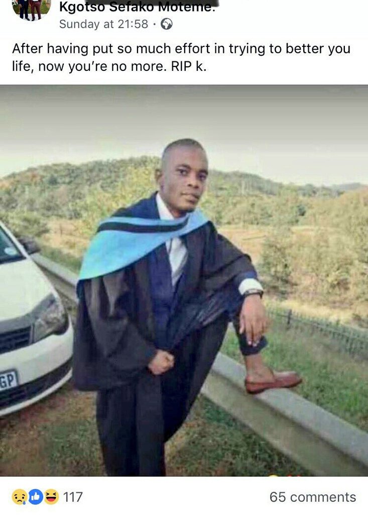 billysigudla1's tweet photo. #RIPsefakoThis brother stabbed to death by his girlfriend. Our hearts are heavy, he was the breadwinner of their family. Condolenses to the family. Shame to this lady on pic2 who killed him... #RIPsefako #SefakoMoteme Robala ka kgotso Tholo😭😭😭😭😩😩😩 https://t.co/k1SCfawcyk