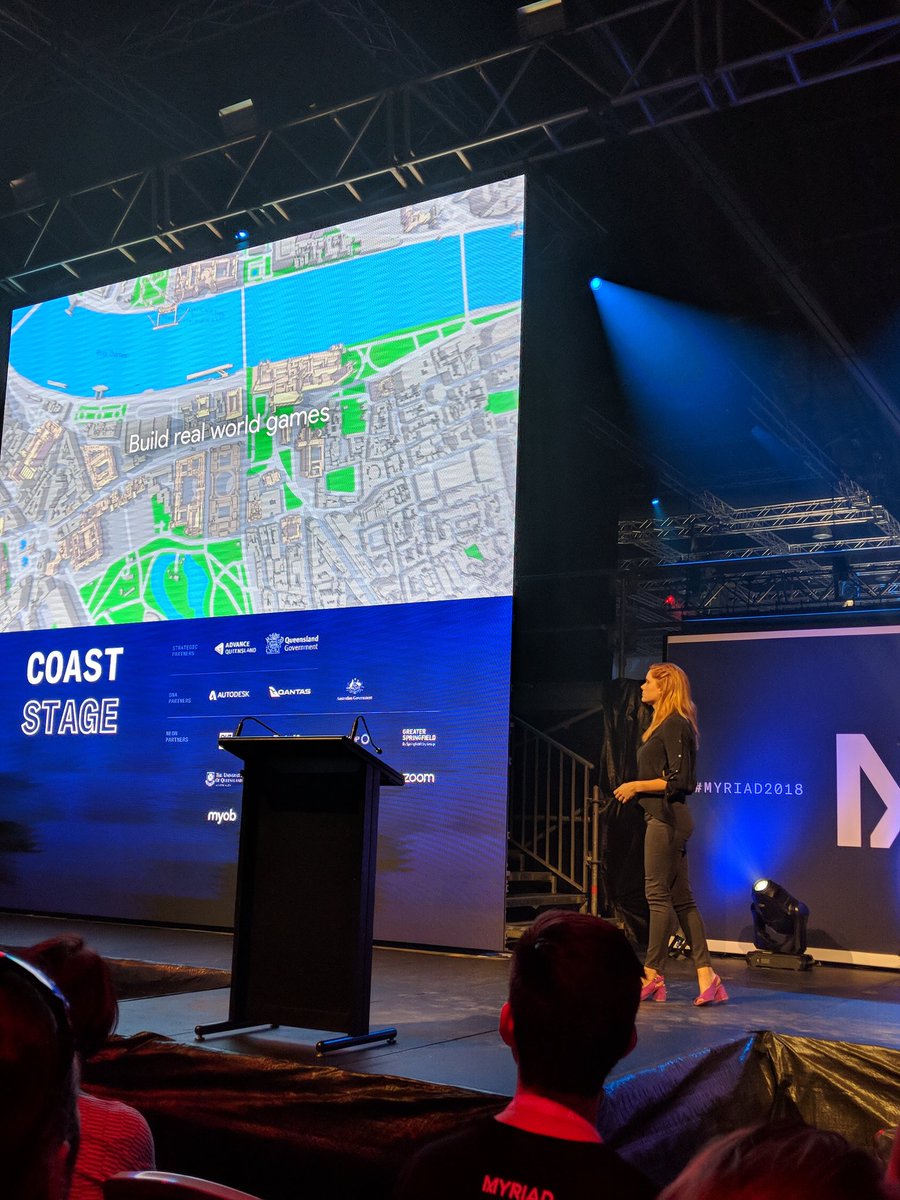 onthebass's tweet image. &quot;Google Maps pushes 25,000,000 updates a day&quot; 😮 @googlemaps Clementine Jacoby at @MyriadOrg highlighting the power of #GoogleMaps for the gaming developer community. #myriad2018 @Google #GoogleMapsAPI