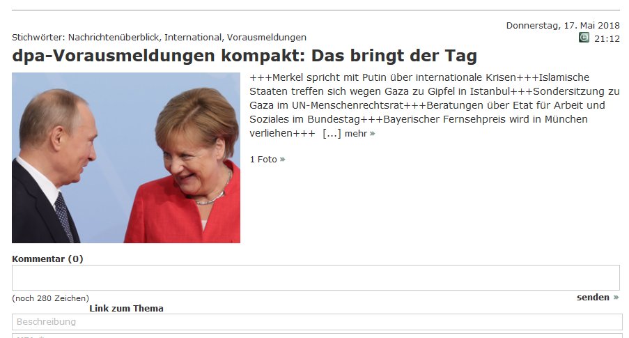 dpa on Twitter: "Guten Morgen! Heute u.a. wichtig: Merkel ...
