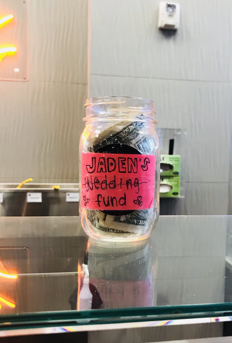 Found this “tip” jar.... wondering if all the money inside was from customers or her parents 🤔 #onlyinprovo