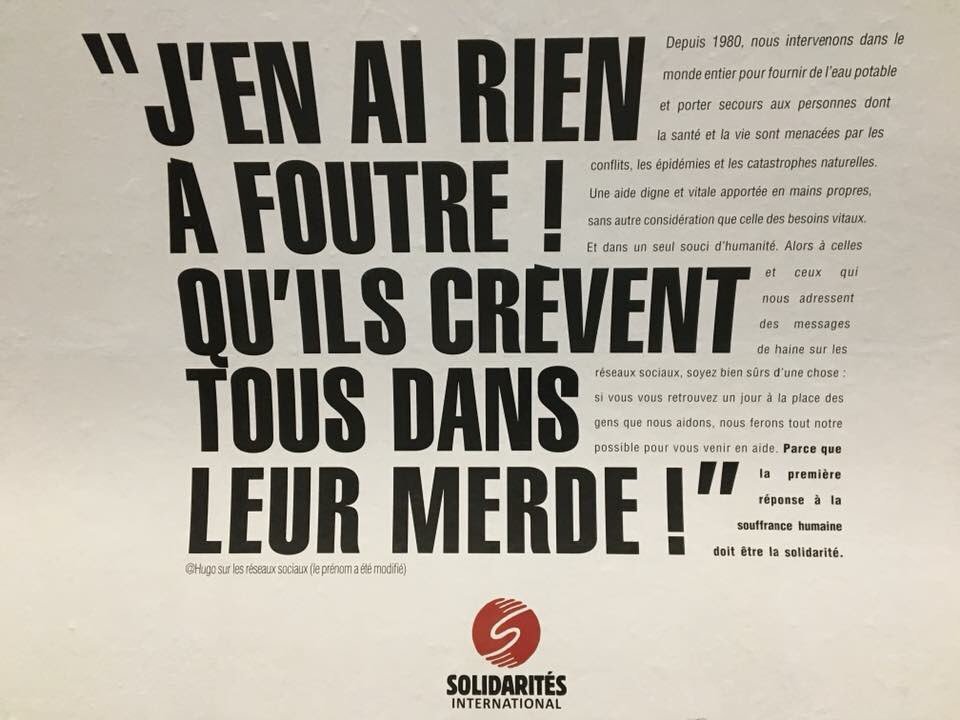 LeBlogAd's tweet image. Well done @Solidarites_Int ! #ad #communication #print #subway