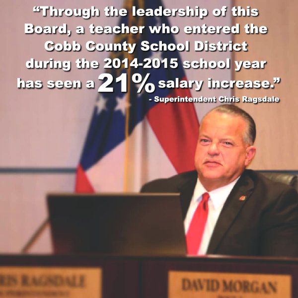 That's more than $8,000 over the last three years in addition to two, one-time bonuses which added another 2.2%. #OneTeam #OneGoal #StudentSuccess