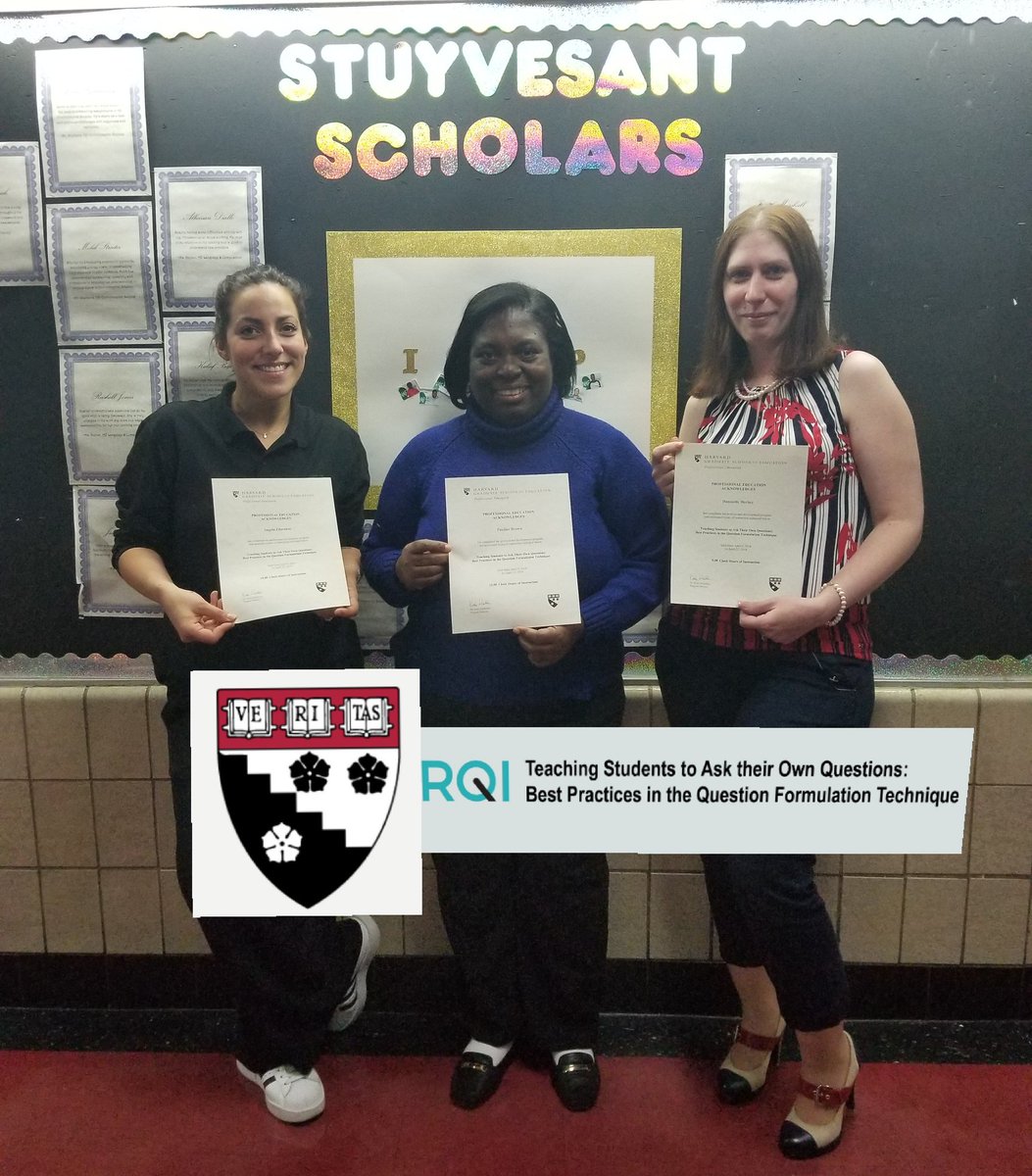 BrooklynGlobal1's tweet photo. Leading by Learning. We completed @hgse_profed 'Teaching Students to Ask Their Own Questions' to learn and share #QFT #Collaboratingforsuccess #studentagency https://t.co/1J6aI70Nj4