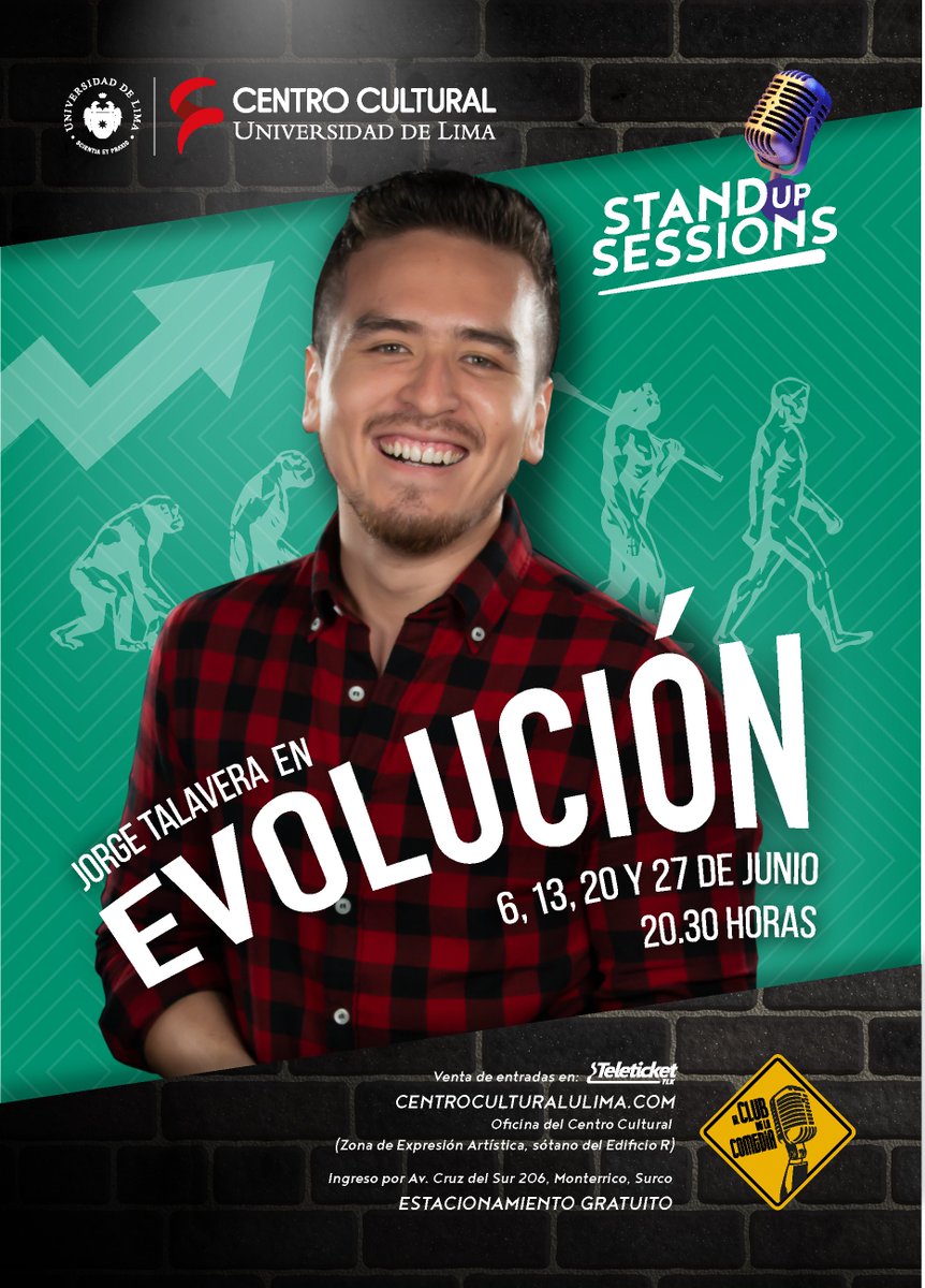 JorgeTalaveraCa's tweet photo. ¡HABEMUS UNIPERSONAL! #EVOLUCIÓN
Todos los miércoles de junio en el Centro Cultural de la @Udelima. 
Entradas en: https://t.co/nhh1yUjkZt https://t.co/74BpdYMkjI
