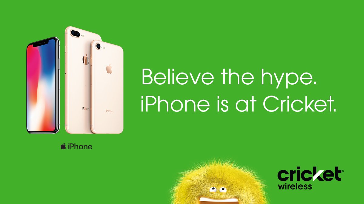 Cricketnation's tweet photo. That's right. iPhones. PLUS plans you'll love with no annual contracts or overage charges. #SmileOn 
https://t.co/3FlhUAyHko https://t.co/m4WZNFd0fw