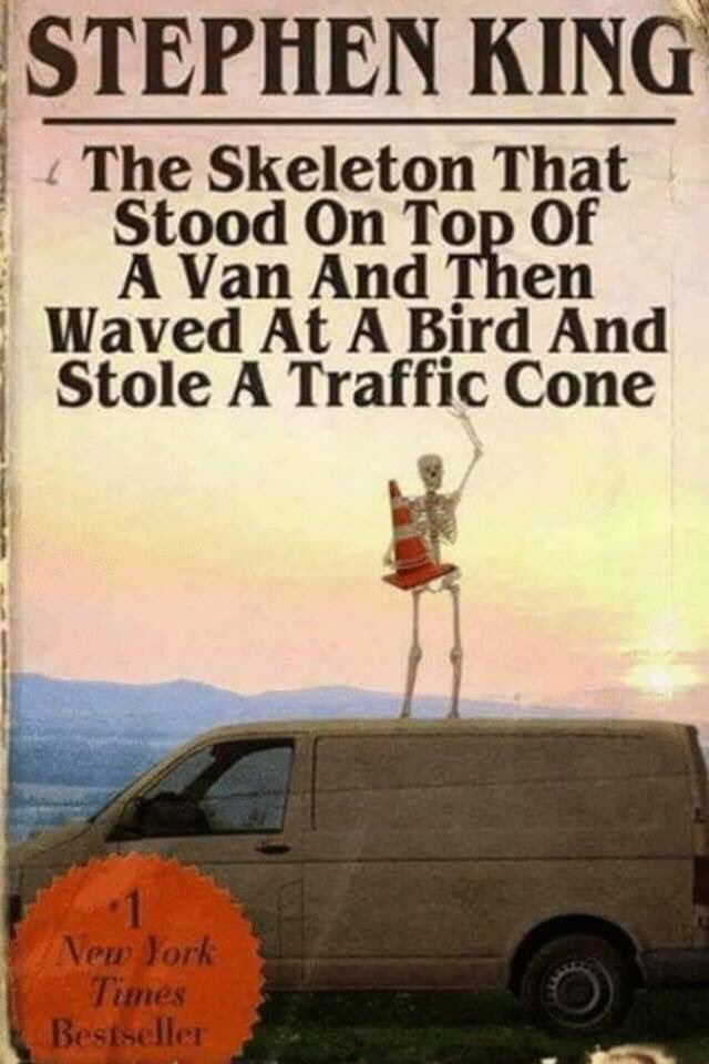 timthemighty's tweet photo. @StephenKing when is this getting published? 😂😂😂 sad thing is.. I’m sure it would be a bestseller. #lampmonster https://t.co/zBj0gtR0Et