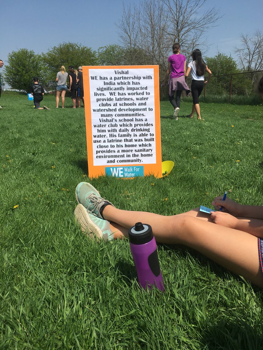 PsSouthwold's tweet photo. #southwoldtvdsb participated in #WEwalkForWater today. AMAZING job @SallyJ2918 for constructing a day of learning, empathy and community.  WE can make a difference. #tvdsb #WE https://t.co/tO2H2xJfsO