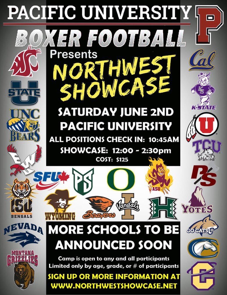 StudentArecruit's tweet photo. June 2 Northwest Showcase at Pacific University  @CalebRamseur @Satchernicolas @XavierUgorji @Asarmoore_14 @johnny_tirre @CarsonDrake79  @D1_Railey @Z_mandera14 @_garrettgreen @namecoleby @jared_barberio @JakeParsons00 @braydenmaack28 @baylor_h13 https://t.co/5yDd0FEDfo
