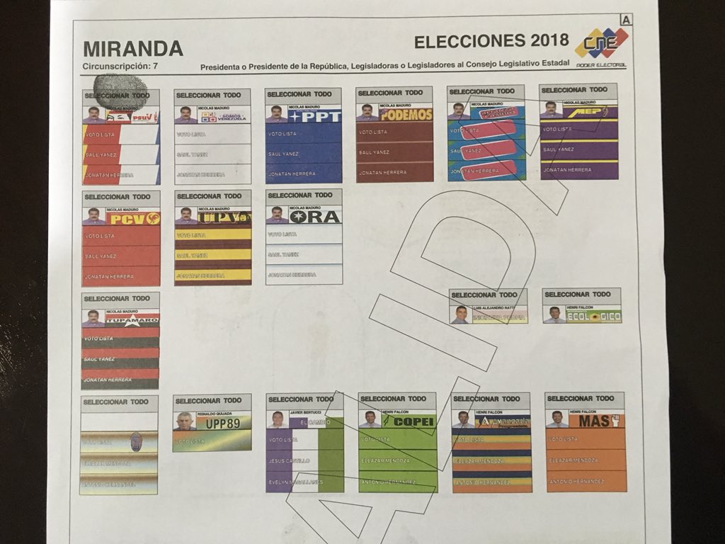 JauaMiranda's tweet image. #VenezuelaVotae20M y yo voto así. Por la Independencia de mi Patria.